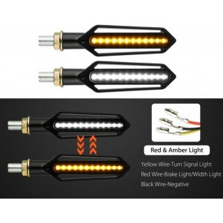 Диодни LED мигачи с бягащ мигач и дневни светлини за мотор, скутер